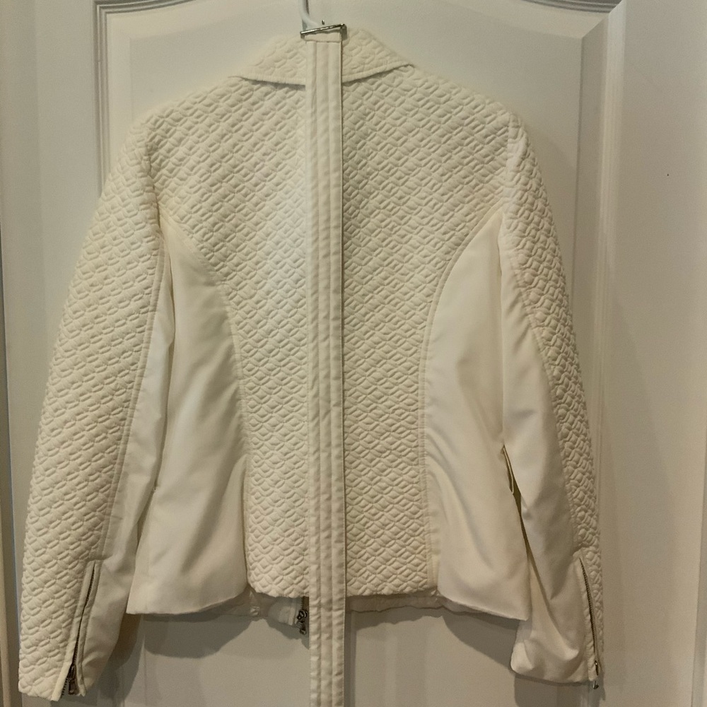White Quilted Jacket by Cache - Picture 2 of 2